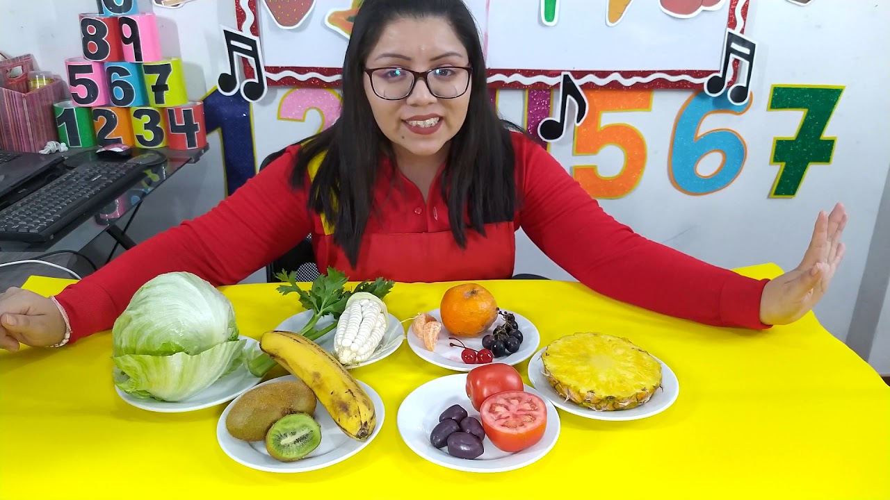 FRUTAS Y VERDURAS - CLASE VIRTUAL PARA INICIAL 3 AÑOS