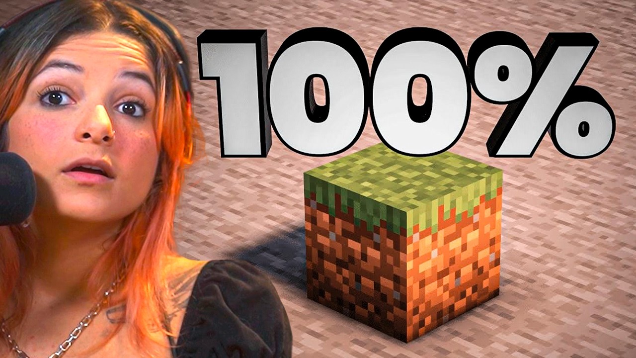 É POSSIVEL ZERAR 100% DO MINECRAFT? - react