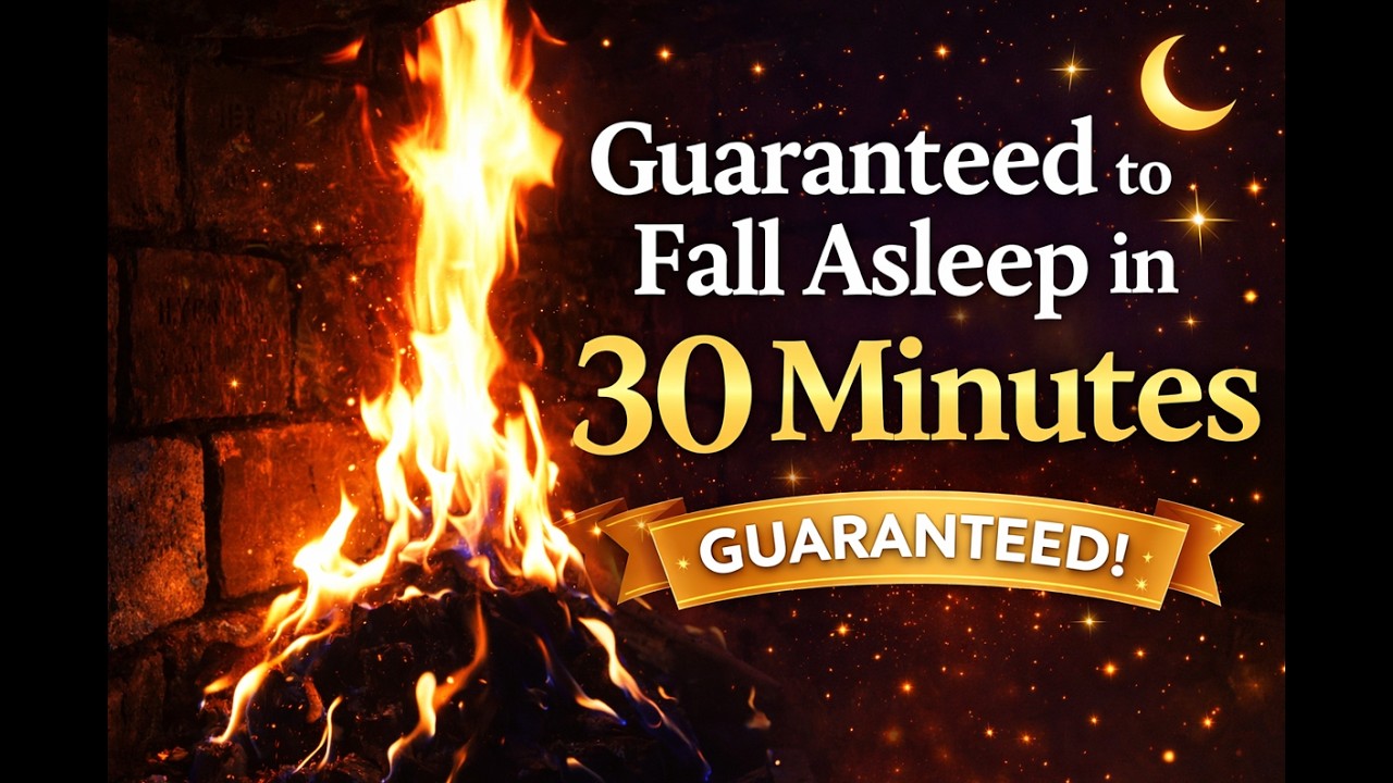 Guaranteed to Fall Asleep in 30 Minutes 🔥 | Relaxing Fireplace Sounds for Deep Sleep