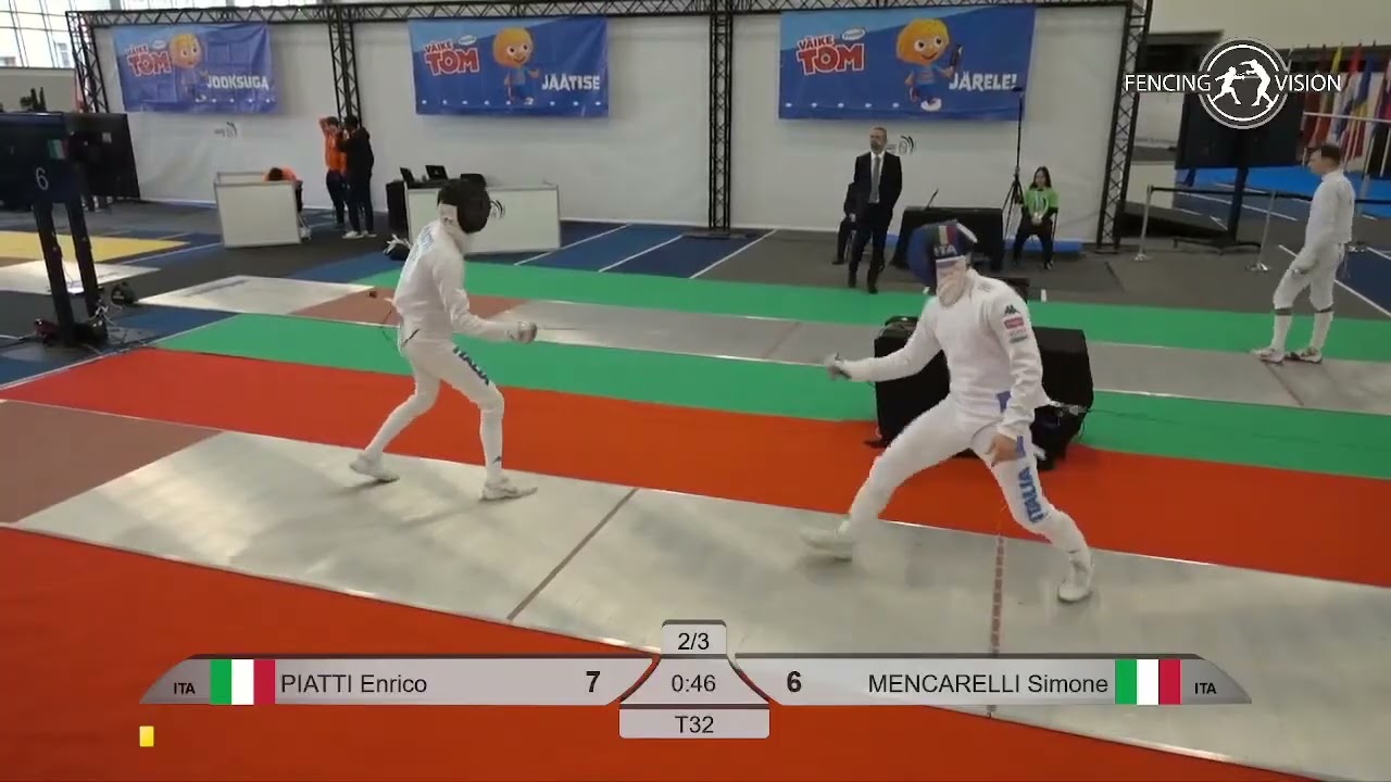 2025 U23 European Championships PIATTI Enrico vs MENCARELLI Simone