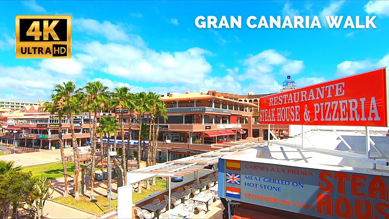 Gran Canaria Playa del Ingles April 2021 🏳️‍🌈 Yumbo Centrum to Playa del Sol Hotel Maspalomas