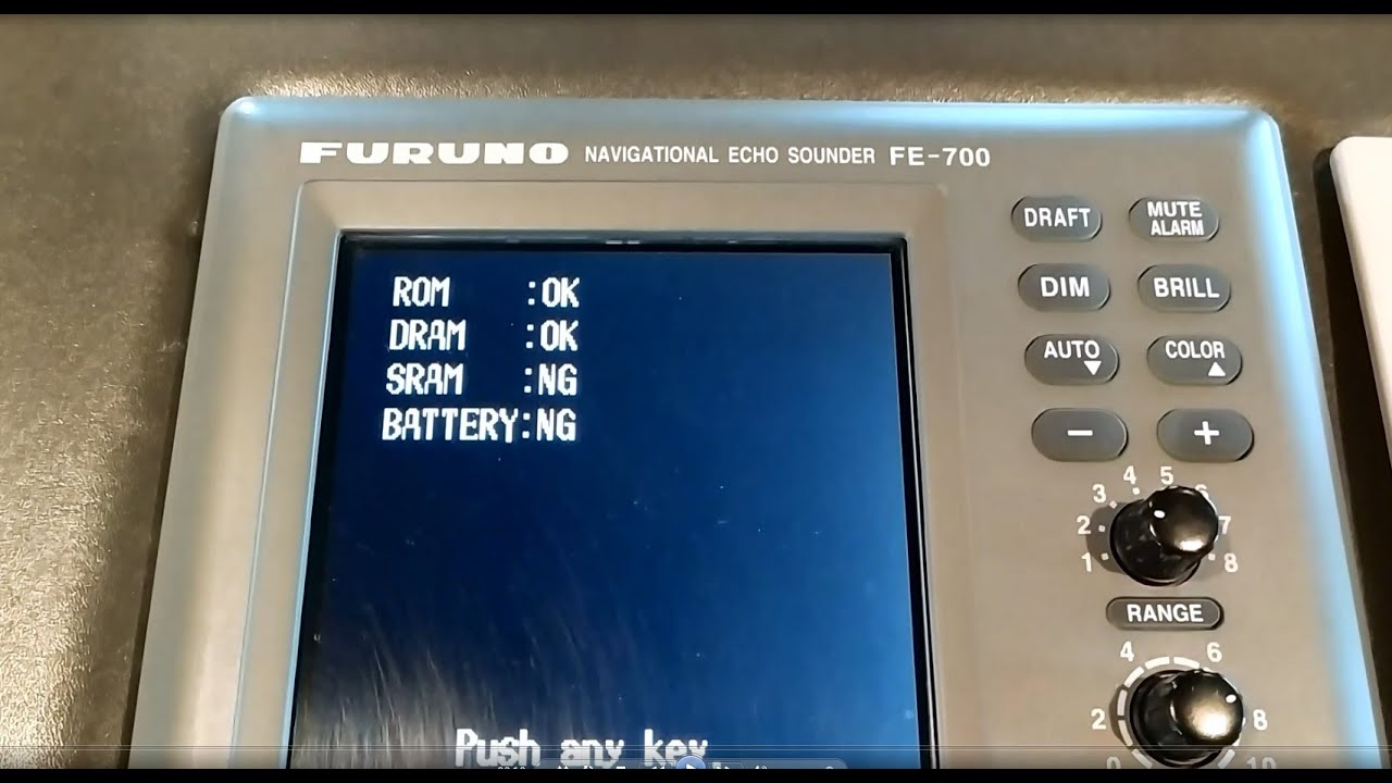 Замена литиевой батареи в эхолоте Furuno FE-700   /   Replace battery in echosounder Furuno FE-700