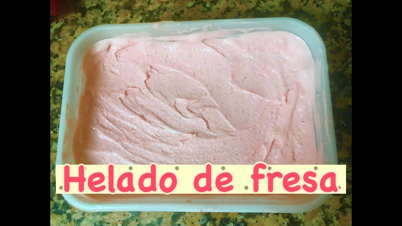 HELADO RÁPIDO DE FRESA