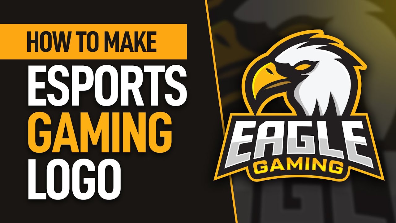 How To Make An eSports Gaming Mascot Logo - Eagle Gaming Logo -  اردو / हिंदी