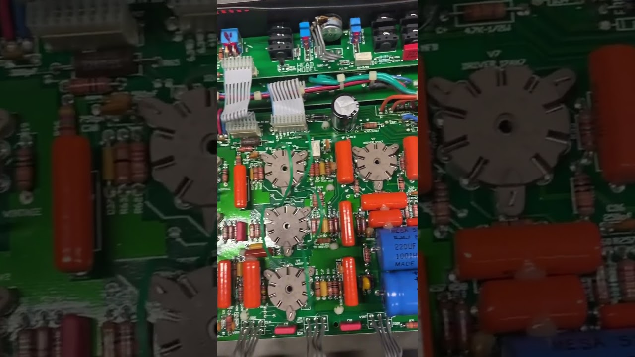 Inside a Mesa Boogie Electra Dyne head electronics diy guitar amp repair