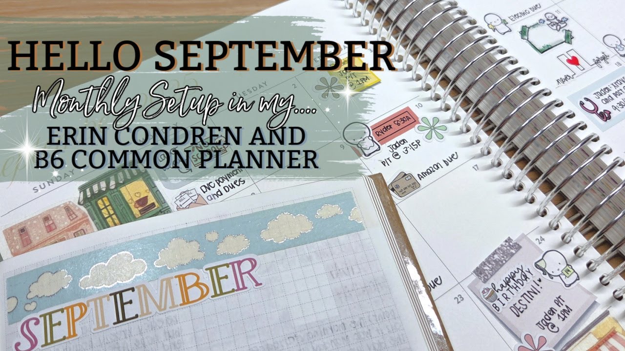 Hello September | Setup in my ECLP and Common Planner