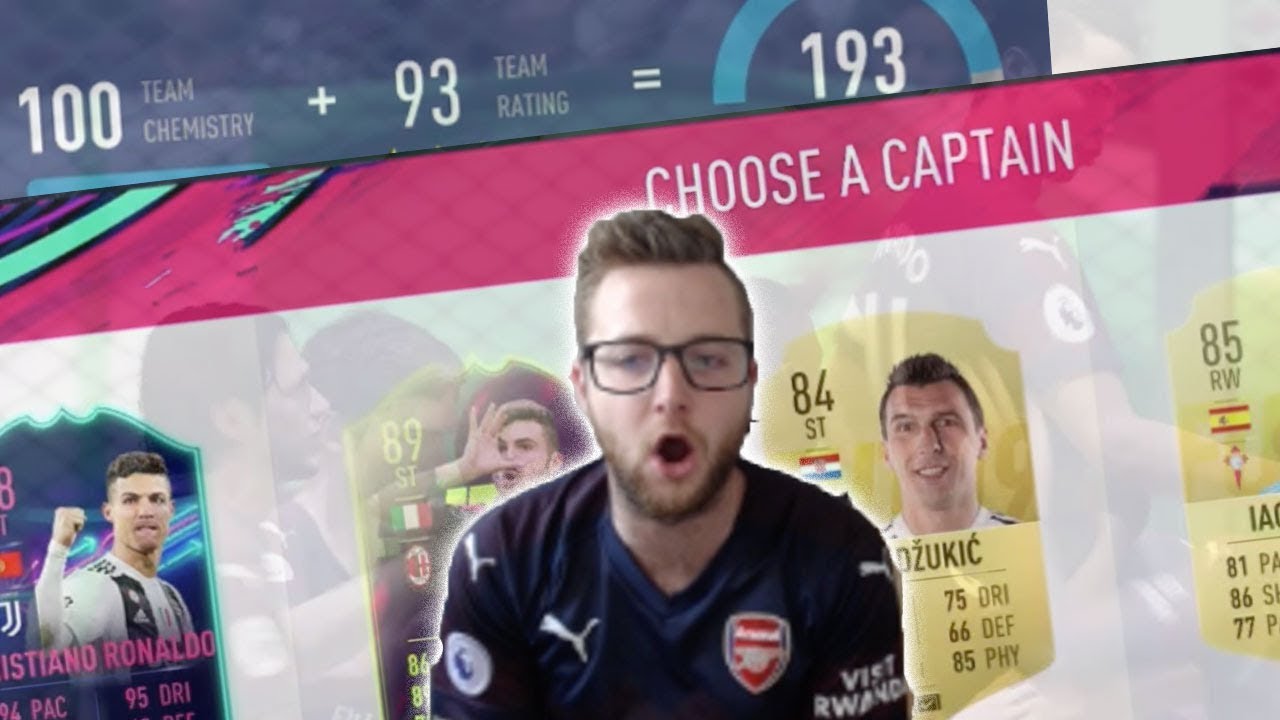 We Got a 193 Draft! FIFA 19 FUT Draft! 98 Ronaldo Captain