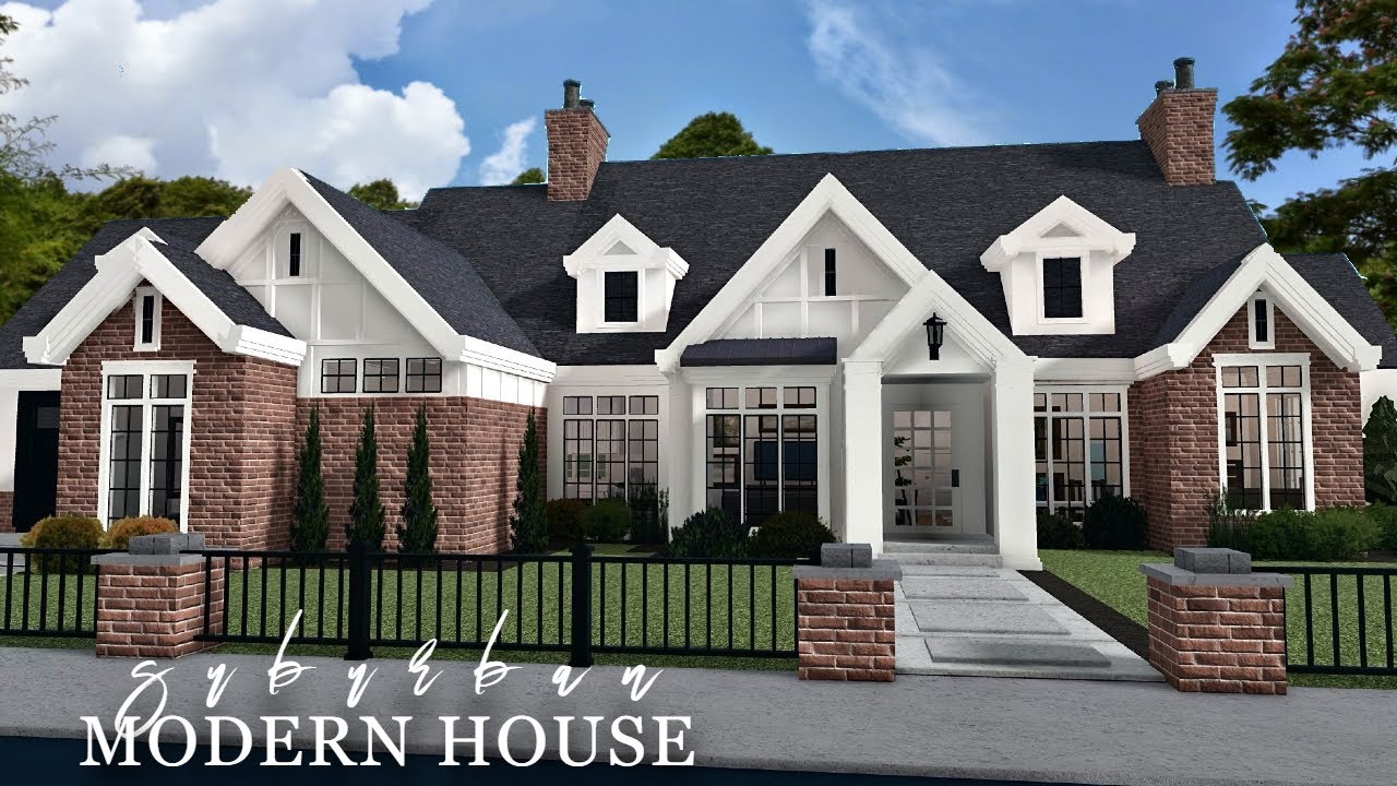 Bloxburg: Suburban Family Home | Housebuild | ROBLOX bloxburg