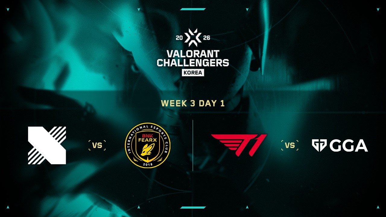 2026 WDG 발로란트 챌린저스 코리아 - 스플릿 1 I 3주 1일차 I DRX vs BFX, T1A vs GGA