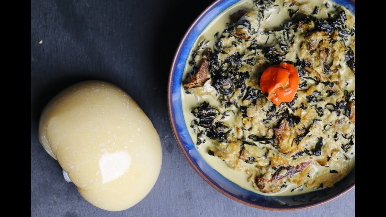 Ugali wa Muhogo na Matembele ya Nazi | Cassava Ugali & Sweet Potato Leaves #swahilifood #mapishi