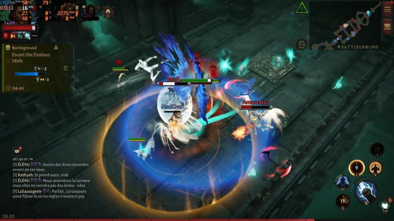 [PVP] Monk Tank-Shields with 3 Elementary spirits. - 068