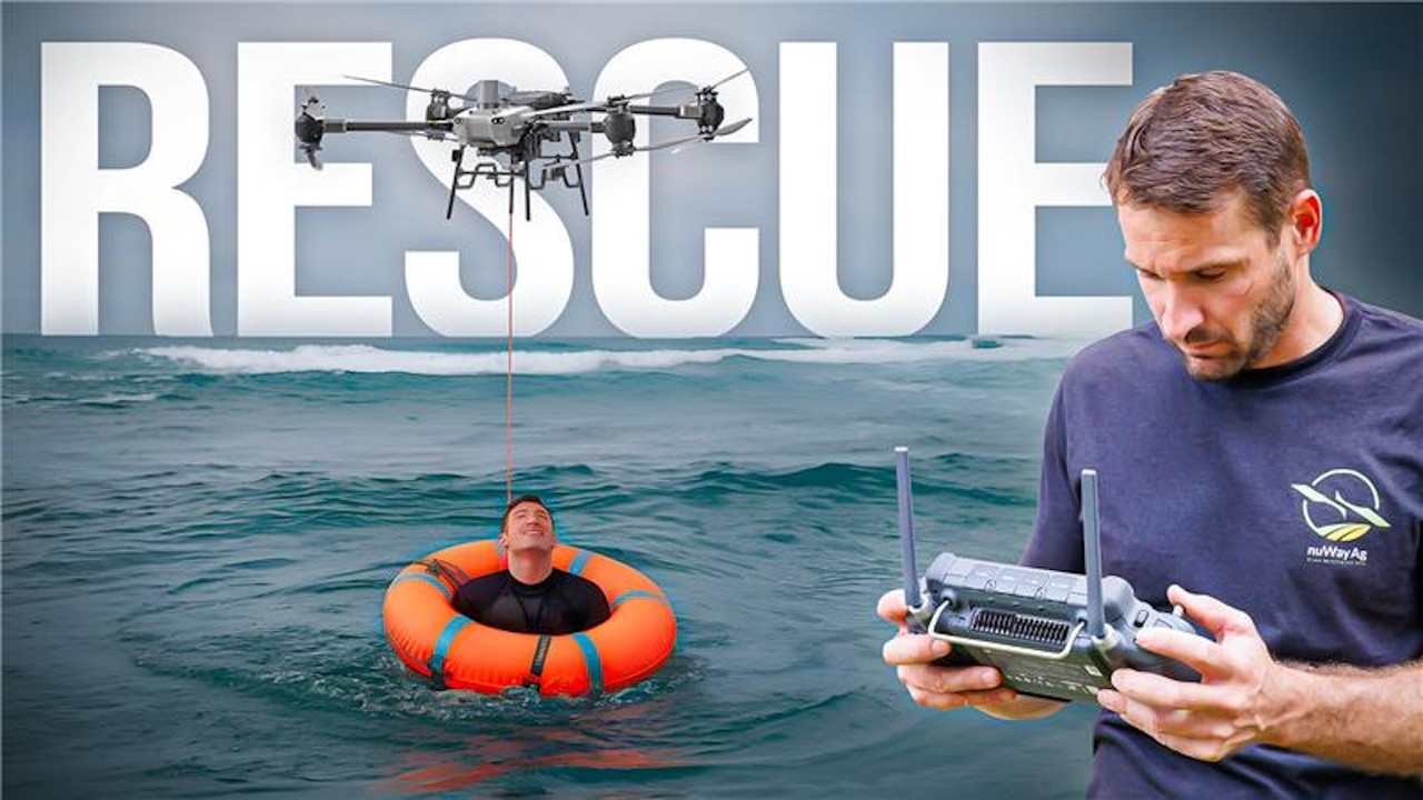 Large Rescue Drones Assist First Responders.