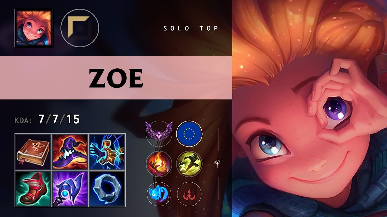 Zoe Top vs Hwei - EUW Master Patch 26.12