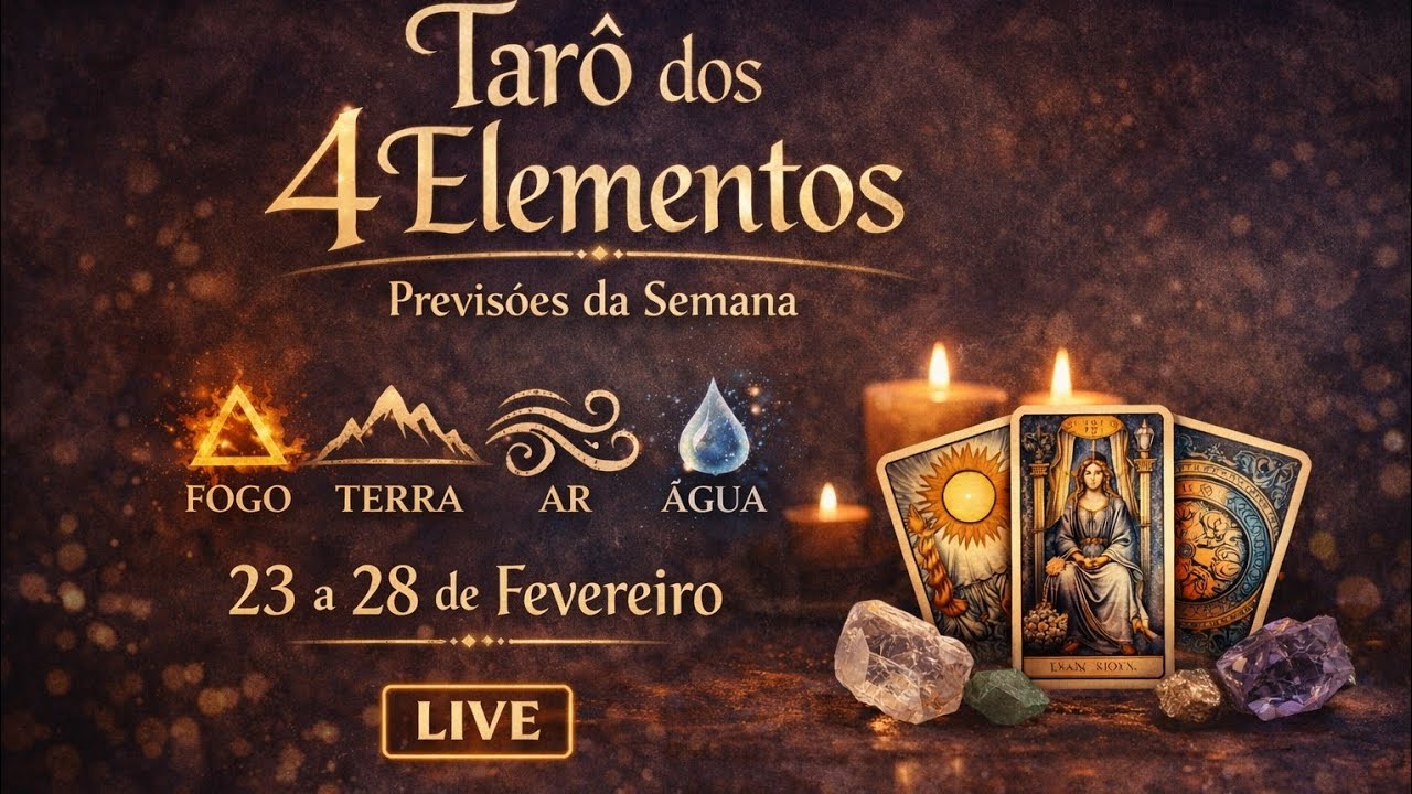Tarô da Semana | Previsão para os 4 Elementos (23 a 28 de Fevereiro)