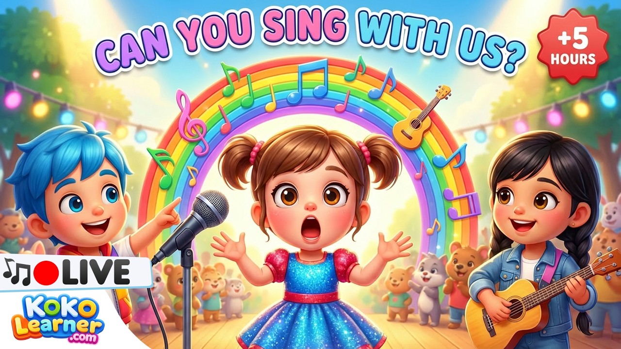 Songs for Kids 5 Hours | ABC, Colors, Numbers & Animals | Koko Learner | Nursery Rhymes