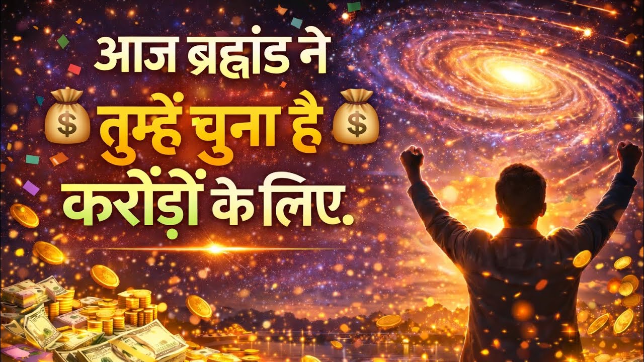 आज ब्रह्मांड ने तुम्हें चुना है करोड़ों के लिए #UniverseMessage#MillionaireMindset