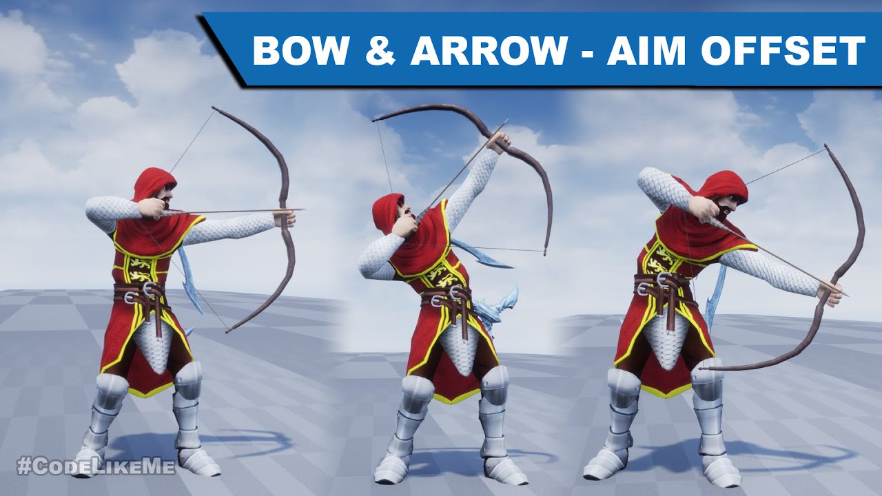 Bow and Arrow Aim Offset-  Unreal Open World #406
