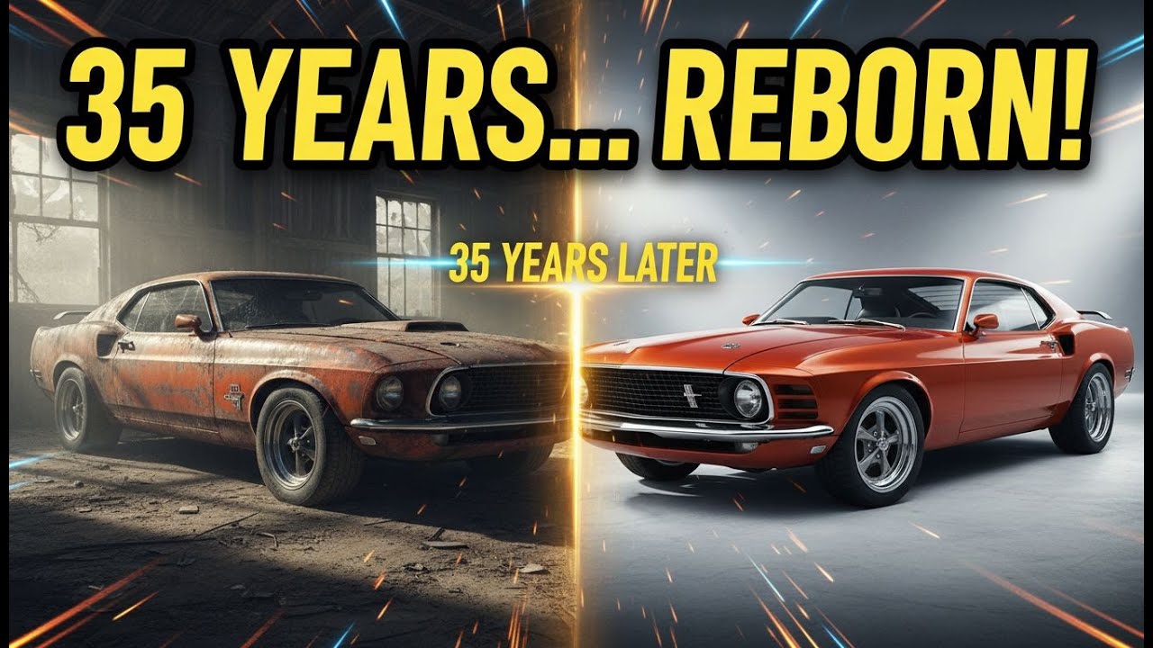 35 Years in a Collapsed Garage – This Muscle Car’s Comeback Is Unreal 🏚️🔥