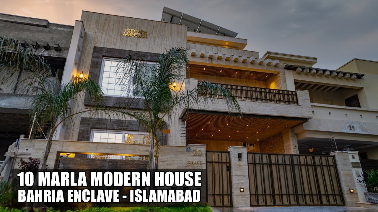 10 Marla Modern House by Green Stone Construction Bahria Enclave, Islamabad - Pakistan