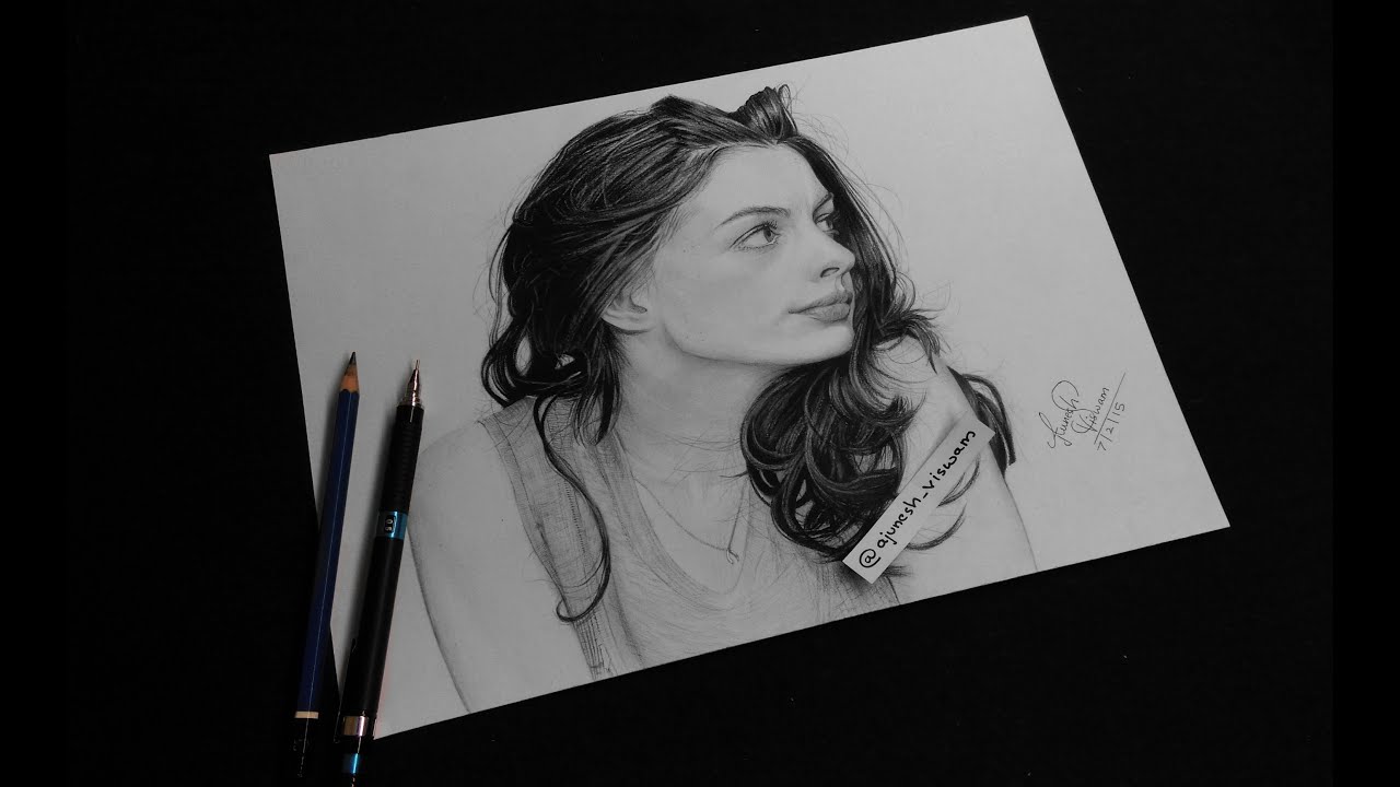 Drawing Anne Hathaway