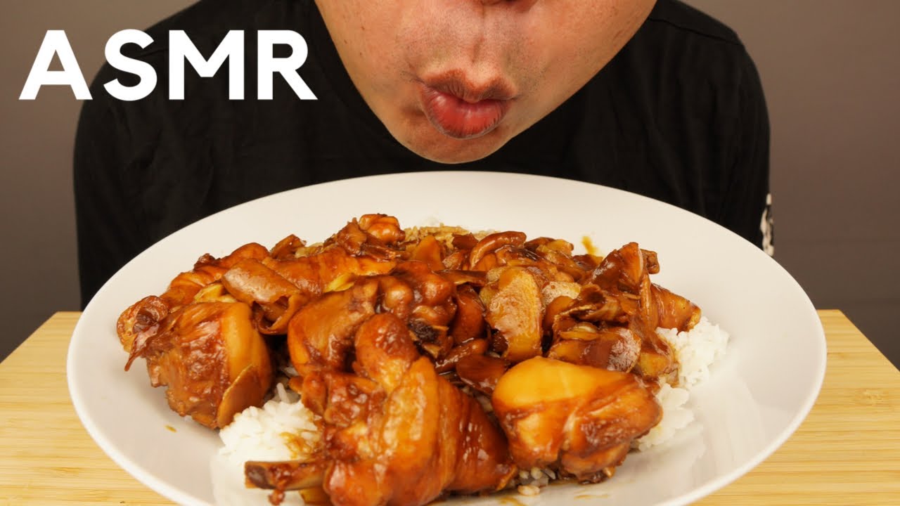 ASMR MUKBANG GINGER CHICKEN RICE (No Talking) EATING SOUND | ASMR JonOnTable