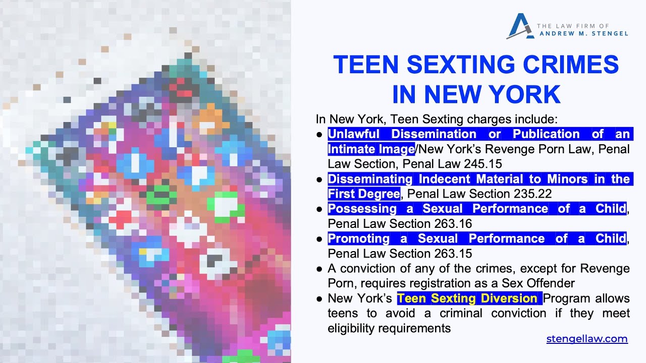 Teen Sexting Laws in New York / NYC Teen Sexting Lawyer