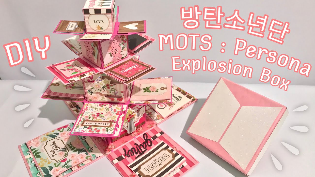 DIY 방탄소년단 - BTS [ Maps of the Soul : Persona ] / Tower Explosion Box [ scrapbook ]