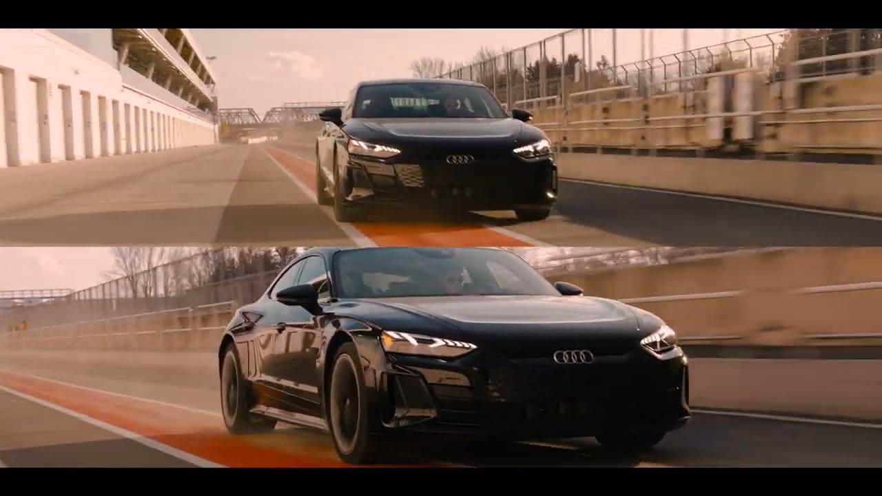 test driving the Audi GT e-tron on the Montreal F1 Track.  #audietron #etron #f1trackmontreal #f1