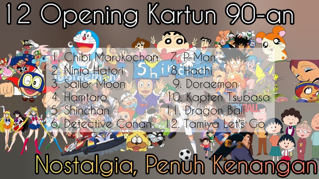 12 Lagu Opening Kartun Terpopuler 90-an. #ost  #anime #kenanganmasakecil