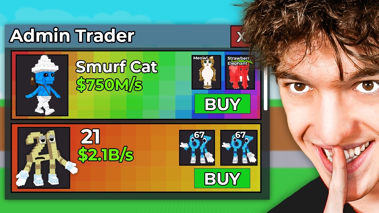 Steal A Brainrot but the Brainrot Trader Is OVERPOWERED!