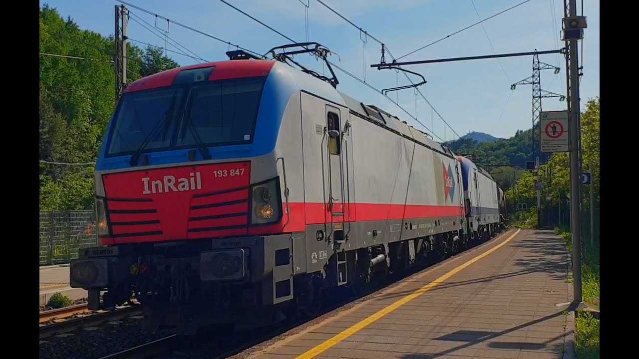 Rarissimo se no unico transito su questa linea in tripla trazione Inrail