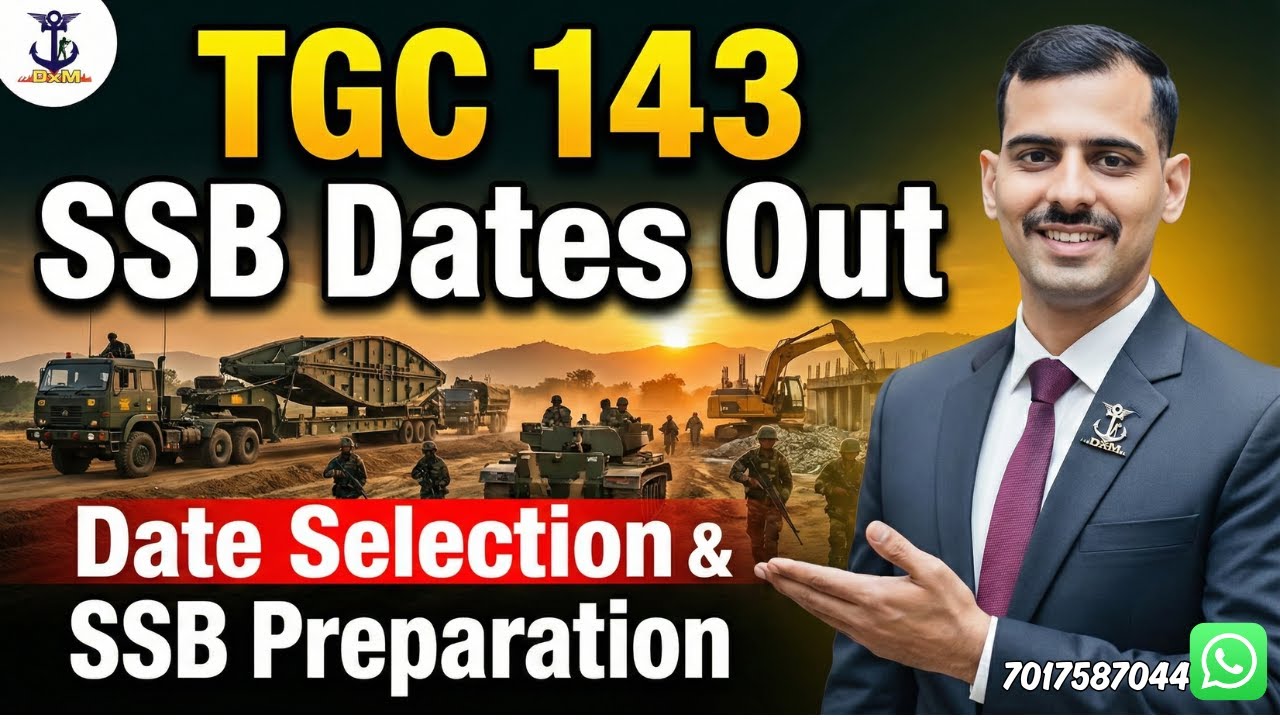 Indian Army TGC 143 SSB Dates Released! ✅ How to Select Dates & Prepare for SSB??