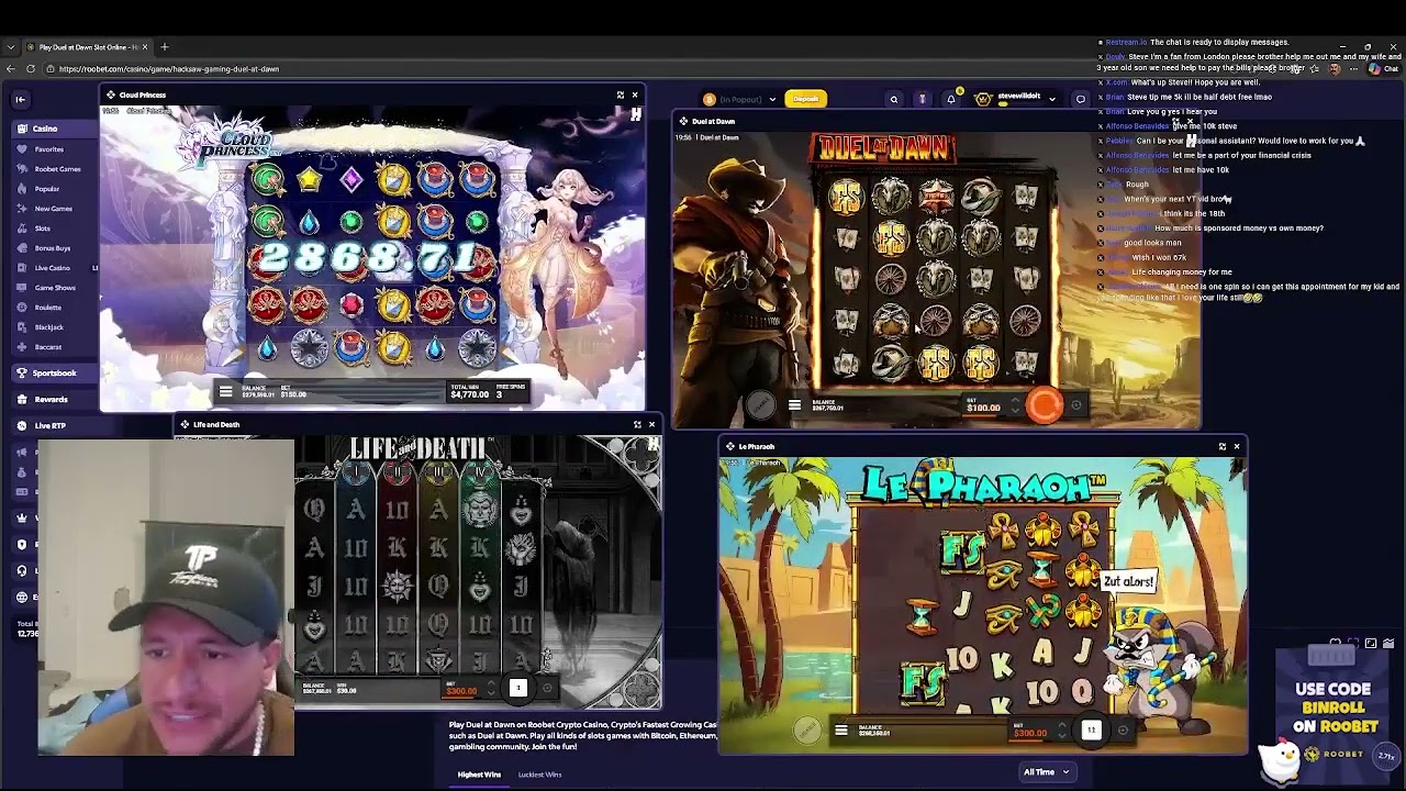 STEVEWILLDOIT GAMBLING ALL MY MOENY AWAY! FULL LIVE STREAM