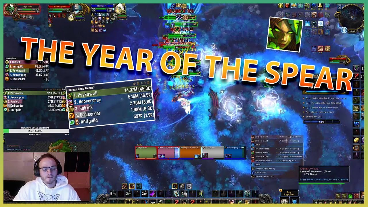 PSYBEARSLAT DOING 45K OVERALL DPS IN 9.2PTR IN DOS!!|Daily WoW Highlights #314 |