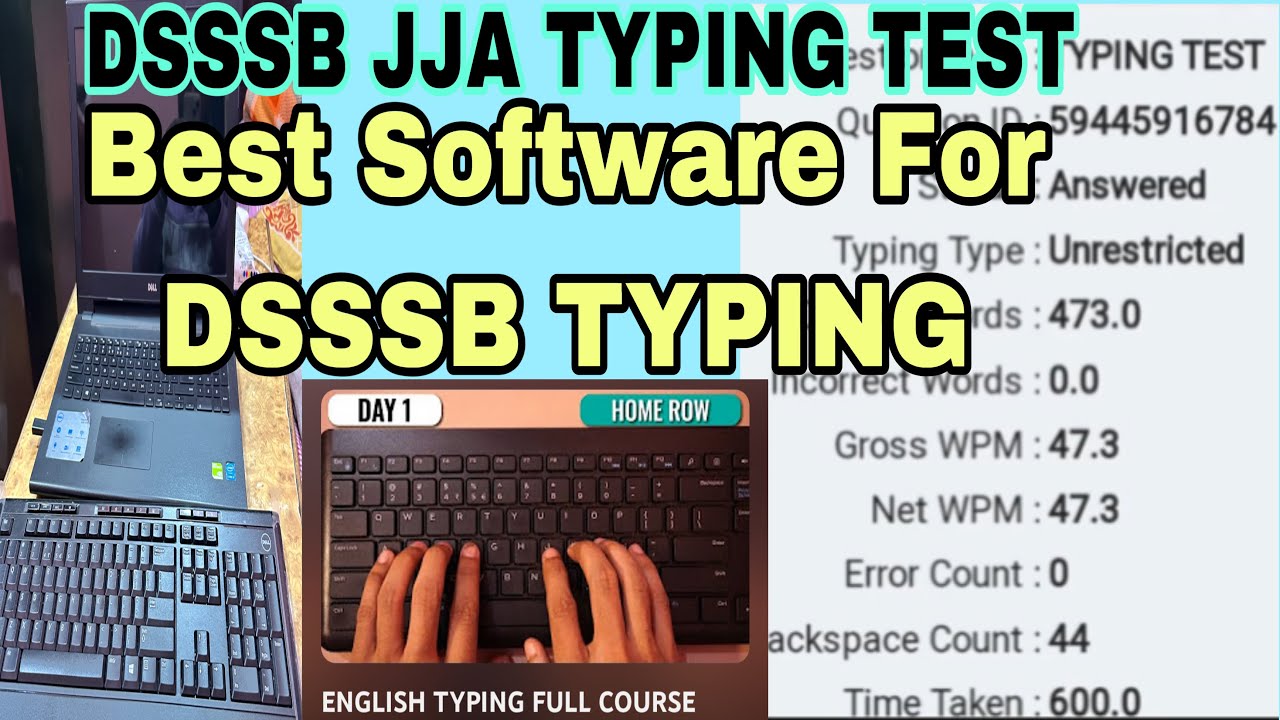 Dsssb jja typing test 2024 | dsssb typing software | dsssb jja tier 3 | dsssb ldc exam date 2024 |