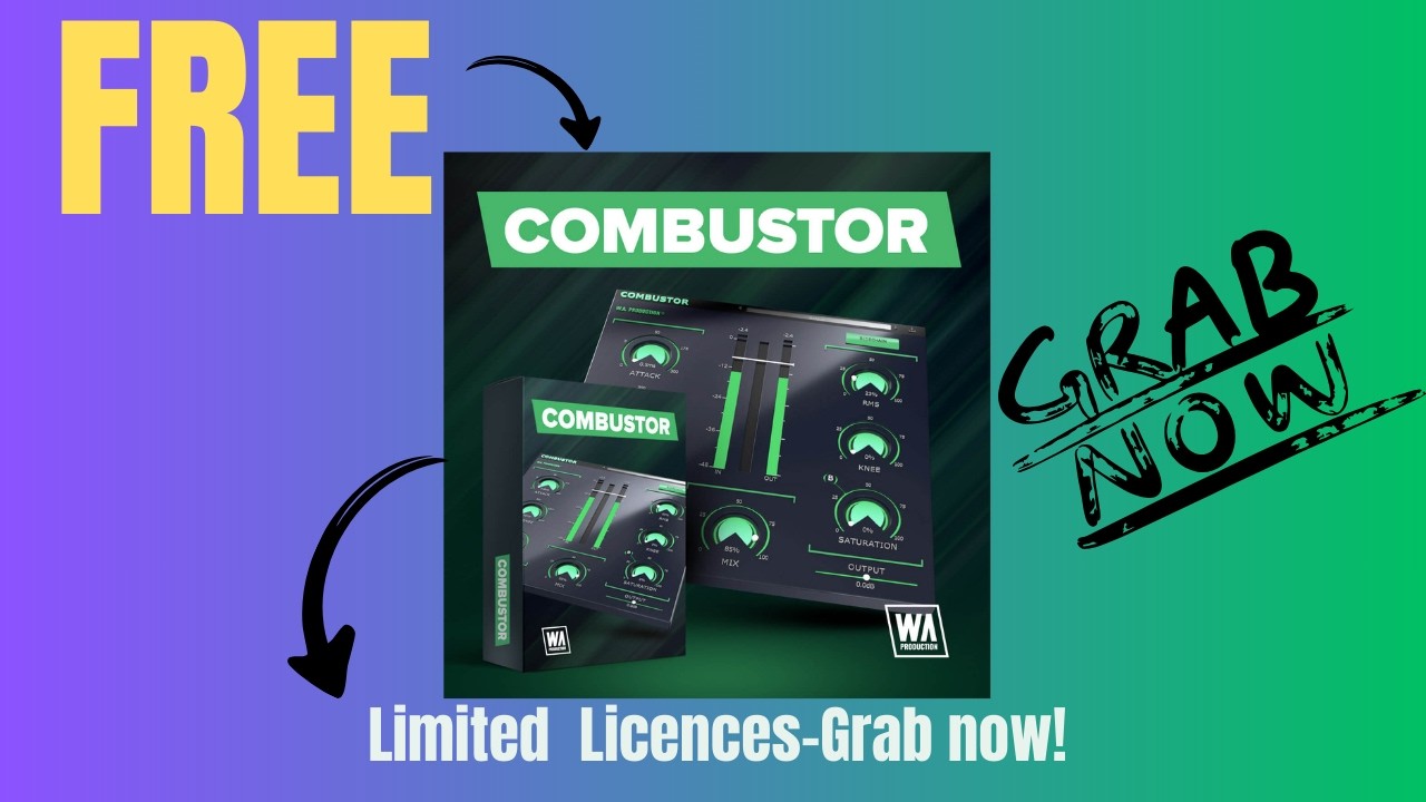 🔥FREE W.A. Production Combuster VST – Limited Licenses!