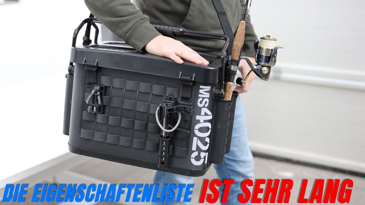 Premium-Angeltaschen Transportl&ouml;sung mit modularen Erweiterungsm&ouml;glichkeiten mit 4 x Rutenhaltern