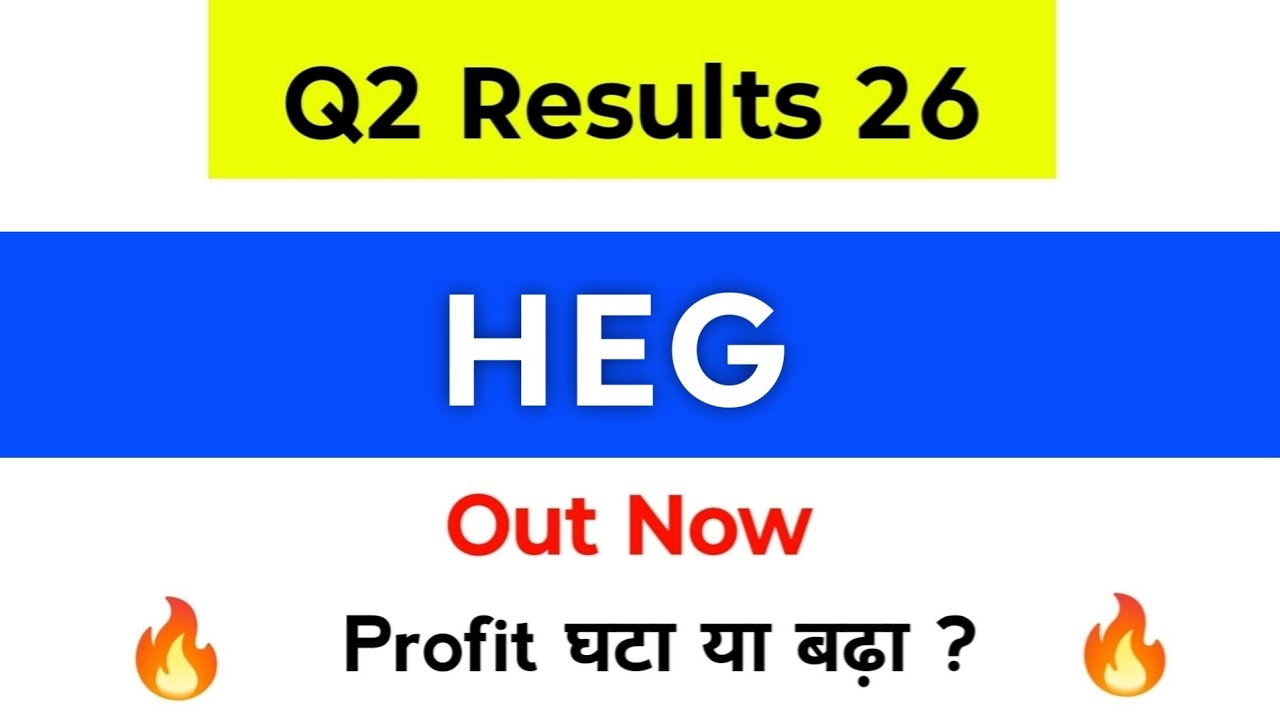 HEG Q2 Results | HEG Share Latest News | HEG Results Today | HEG Share