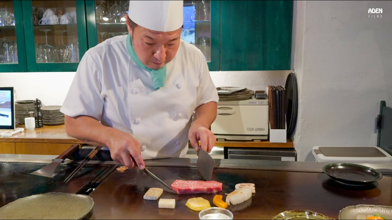 Olive Wagyu in Takamatsu - Teppanyaki in Japan