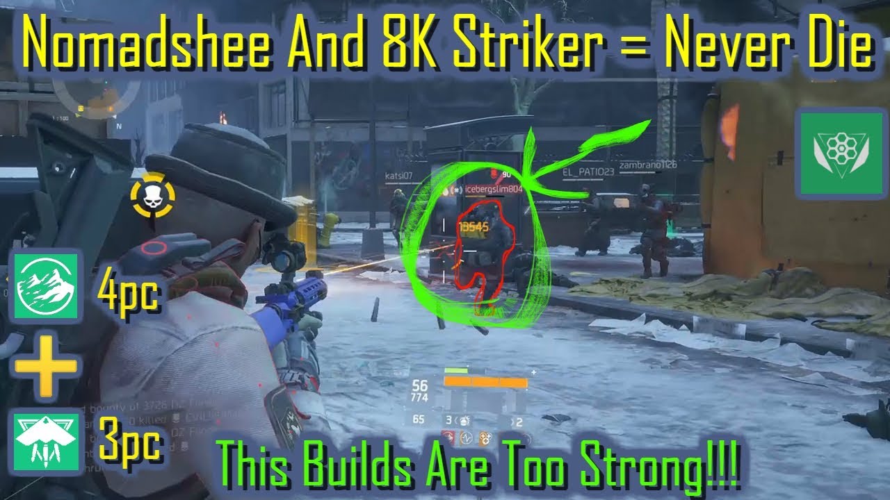 Nomadshee и Striker = Никогда не умирайте (Эти сборки слишком сильны 1.8.3)|The Division|