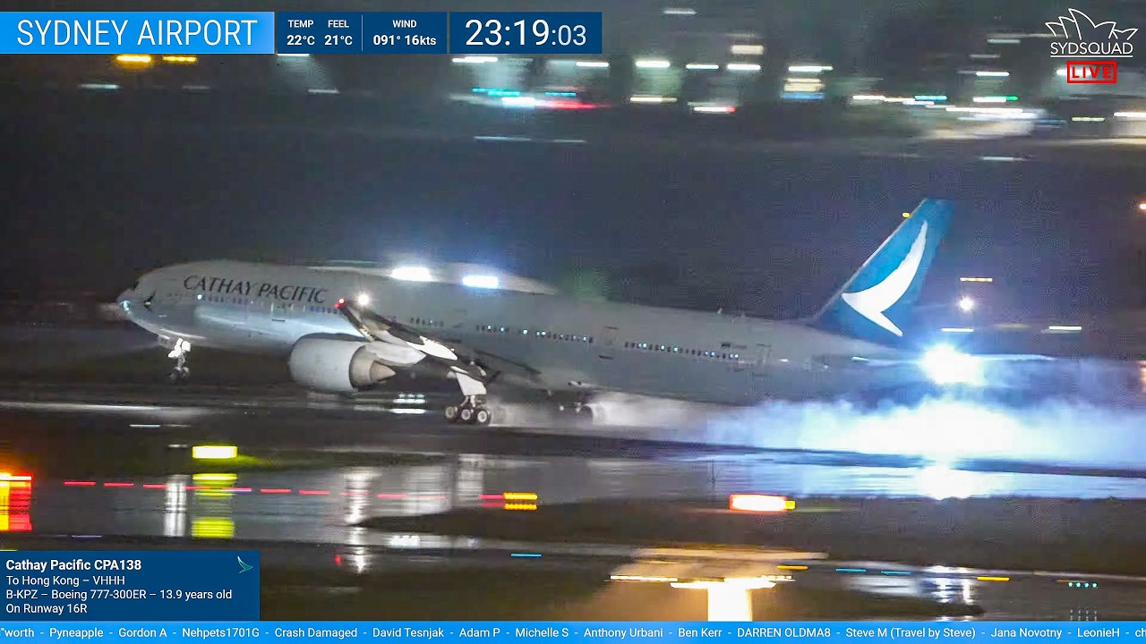 🔴LATE NIGHT A380's Landing - Plane-Spotting @ Sydney Airport with SydSquad - 26.02.26 🔴