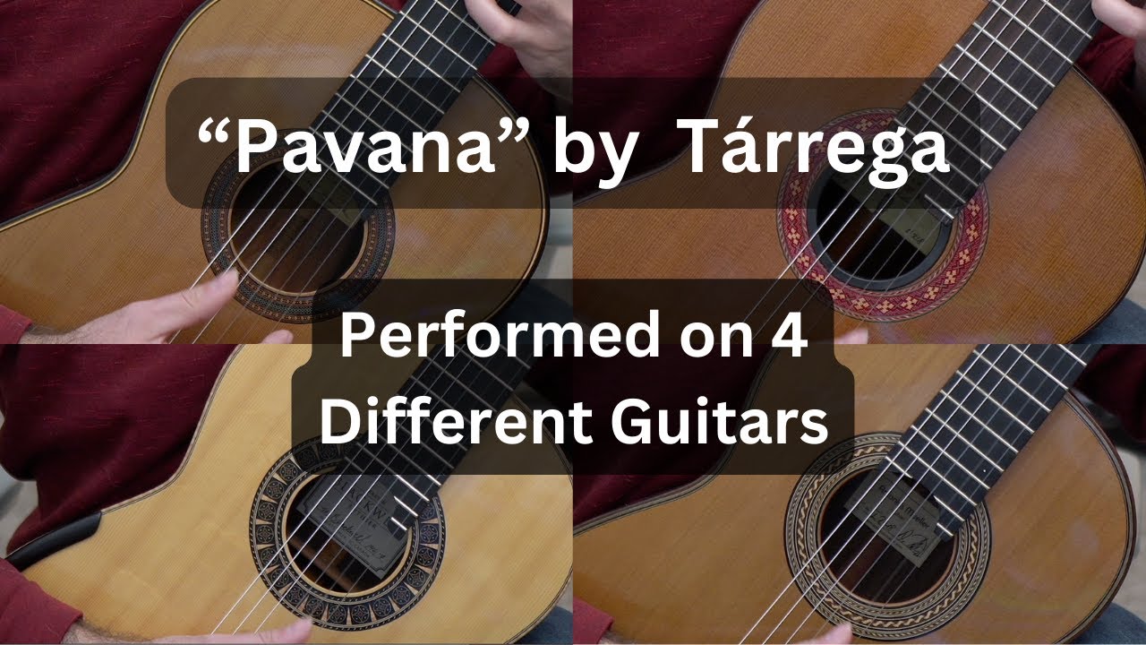 “Pavana” by Francisco Tárrega Performed by Evan Taucher on 4 Exceptional Guitars
