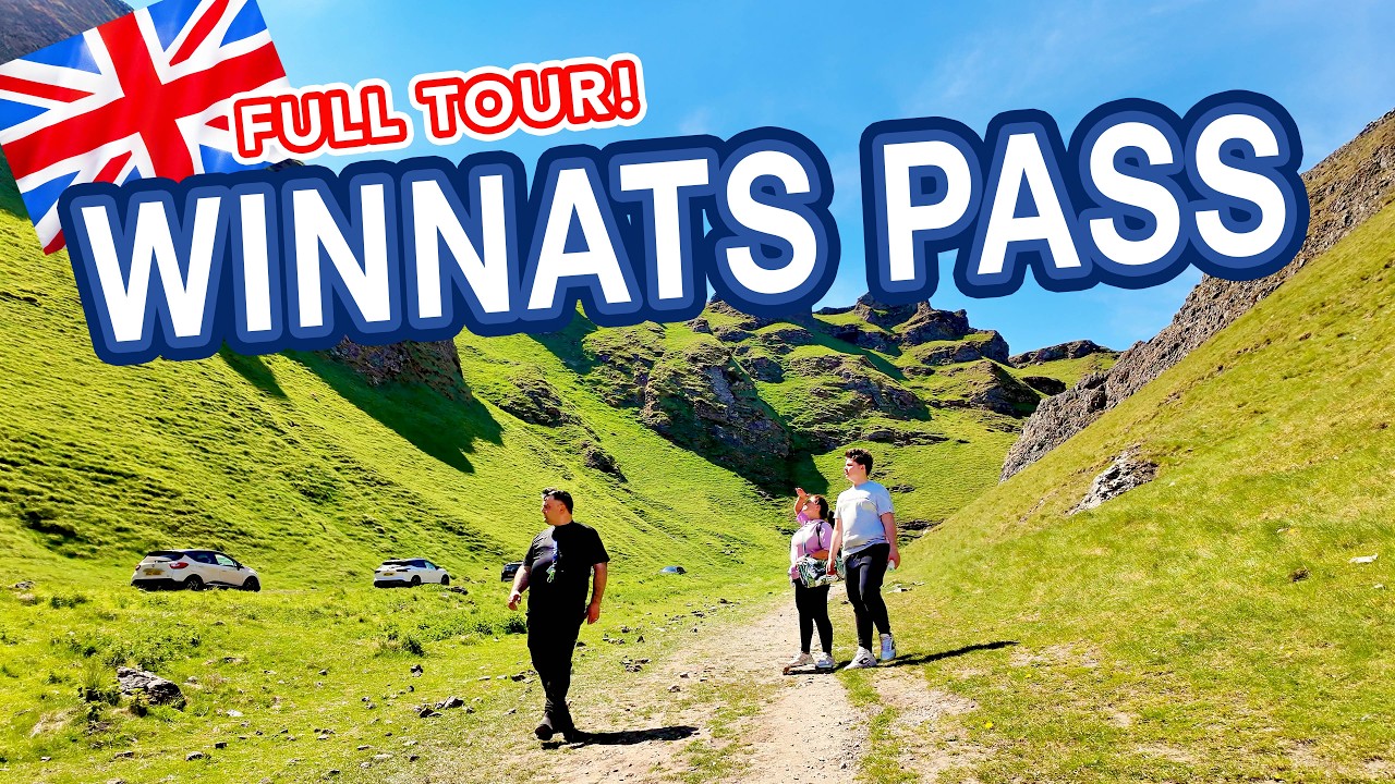 WINNATS PASS | A Peak District walk through Winnats Pass, Castleton | 4K Walking Tour