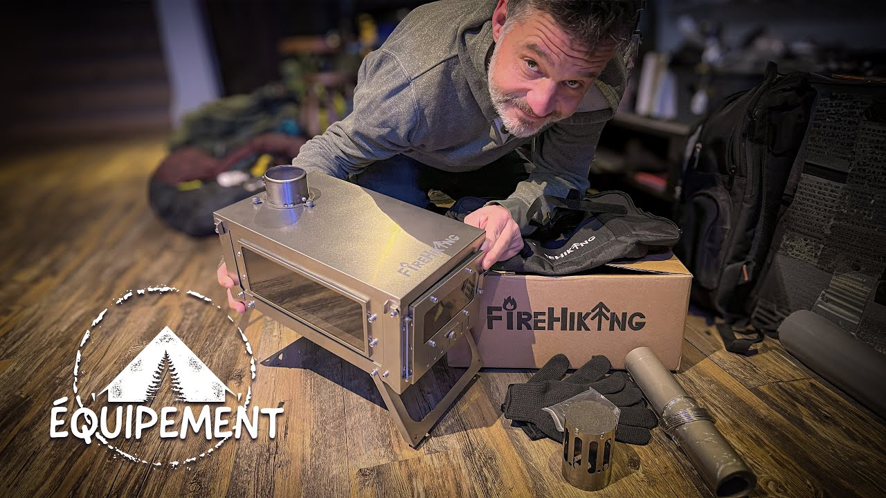 MINI POÊLE EN TITANE FIREHIKING - DÉBALLAGE, ASSEMBLAGE ET PREMIÈRE COMBUSTION ! 🔥 🔥 🔥