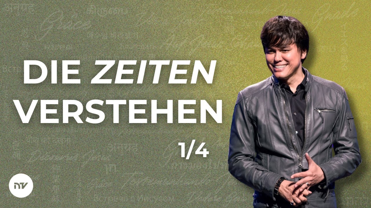 Die Zeiten verstehen 1/4 I Joseph Prince I New Creation TV Deutsch