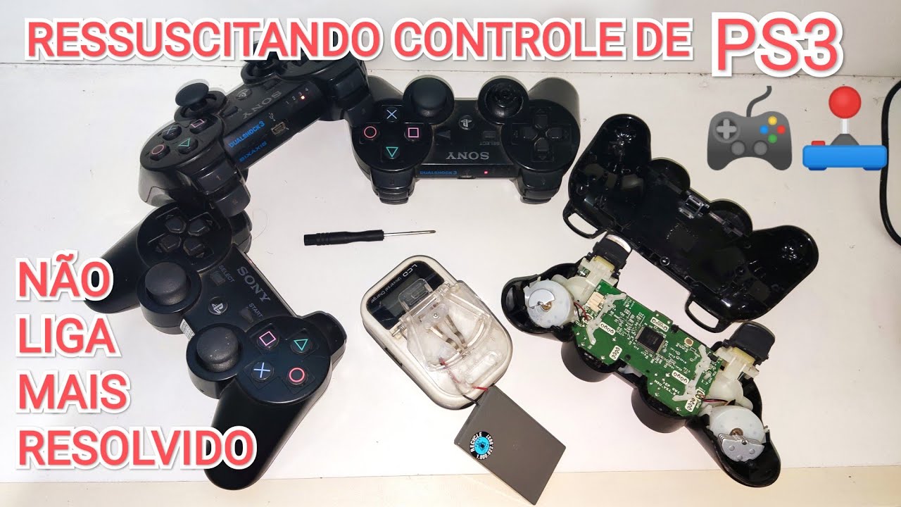 RESSUSCITANDO  CONTROLES DO PS3 QUE NAO LIGA MAIS , MUITO FACIL.