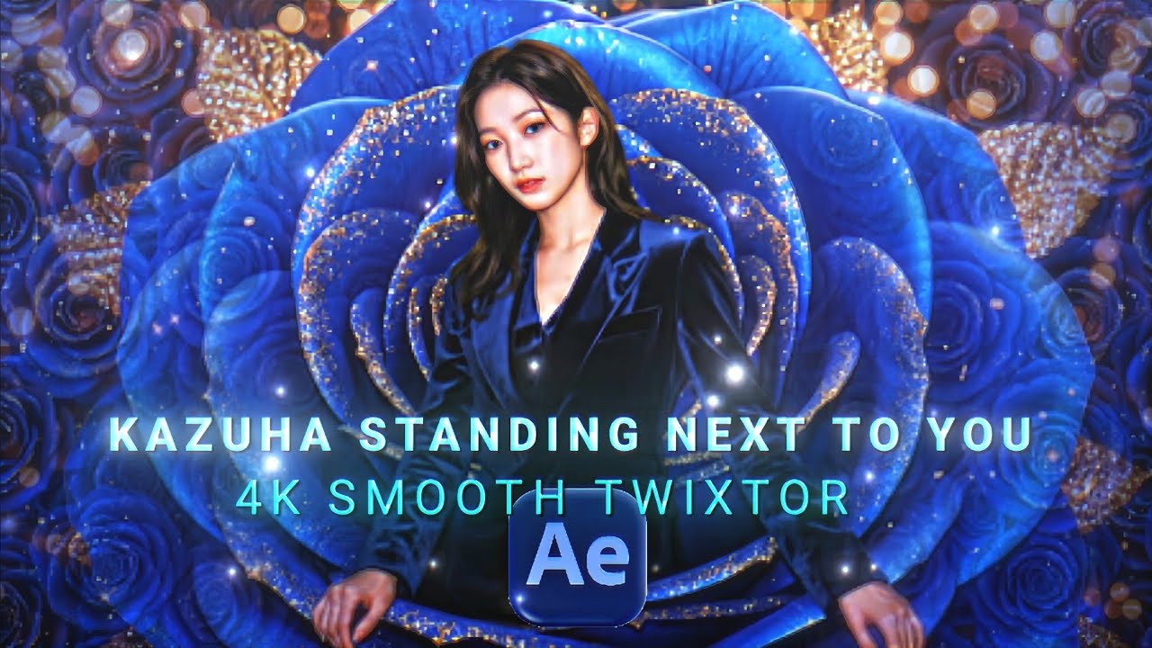 KAZUHA STANDING NEXT TO YOU 4K AE SHARPEN SMOOTH SLOMO TWIXTOR CLIPS || 
