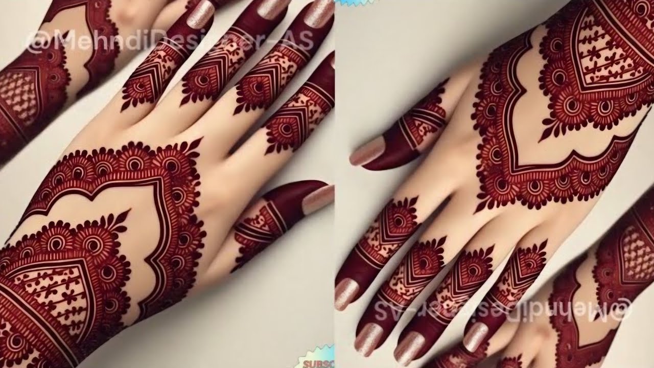 Eid-ul-Adha Special Very Captivating 😍🤩Mehndi Design 2025 For Backhand @SAMehndiDesigns
