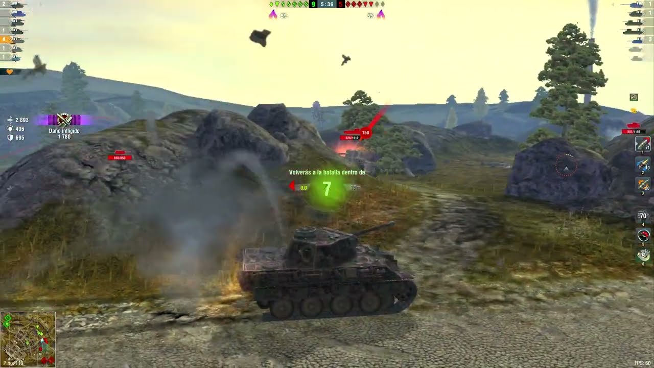 Bretagne Panther - 6 vehiculos destruidos - 3 428 daño