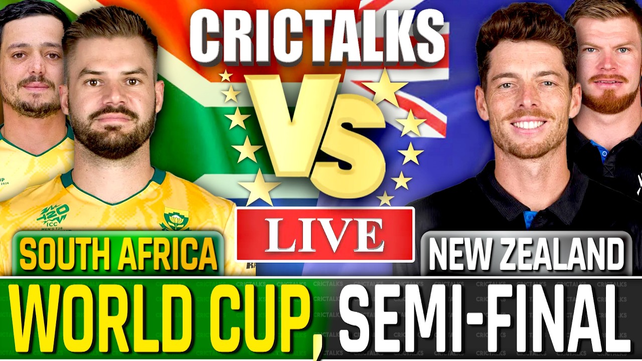 🔴 South Africa v New Zealand, T20 World Cup 2026 1st Inn, Live Cricket Match Today Score Commentary